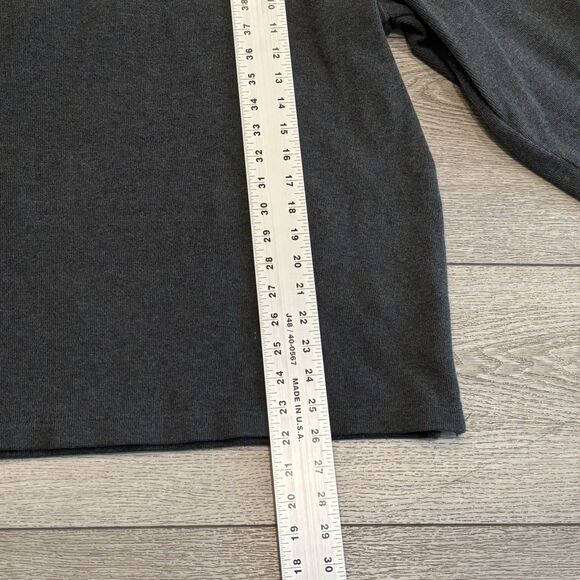 Polo Ralph Lauren Sweater Mens Large Gray 1/4 Zip Pony Logo Casual - Picture 5 of 9